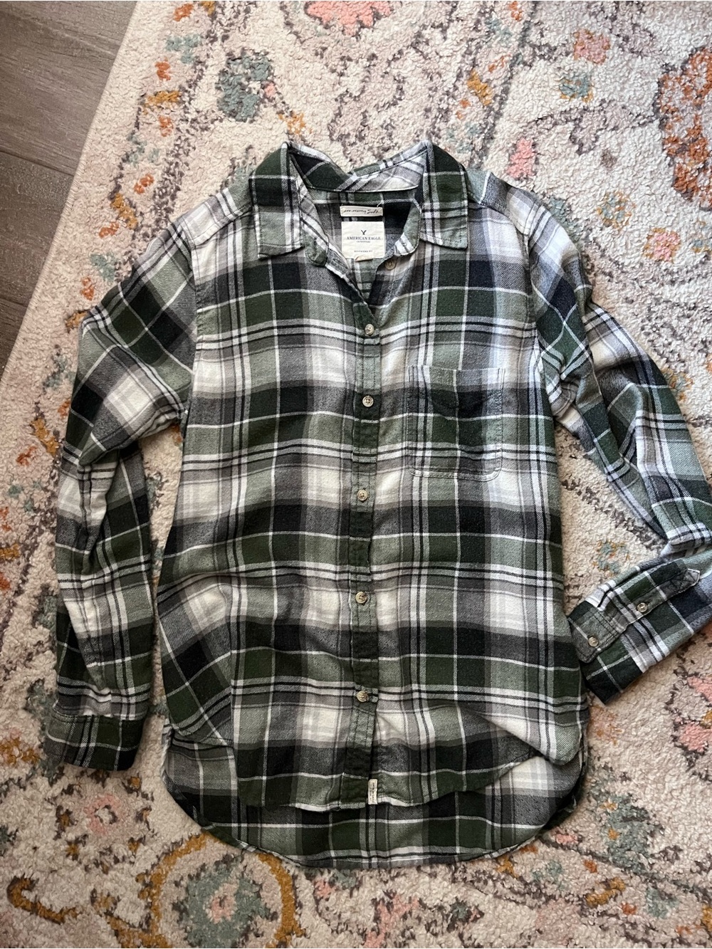 AE oversized flannel size M
